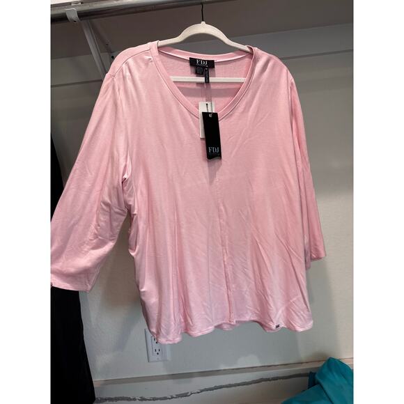 NWT FDJ French Dressing Women's Dolman Sleeve Blouse Pink Size XL - Picture 6 of 10